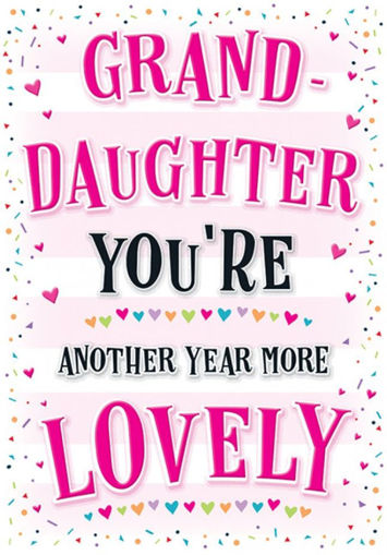Picture of LOVELY GRANDDAUGHTER BIRTHDAY CARD